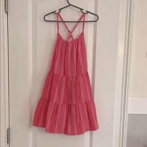 Cat & Jack Pink and Red Striped Dress